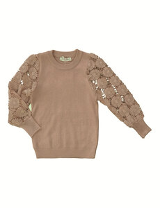 Lauren Lace Sweater - Camel