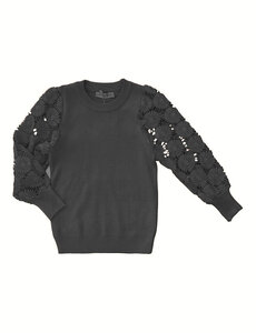 Lauren Lace Sweater - Black