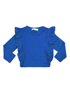 Happy Ruffle Top - Kobalt