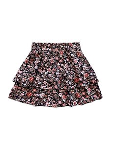 Nikki Flower Skirt - Black/Old Pink