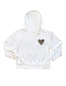 Musthave Leopard Heart Sweater - White