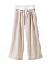  Sara Wide Pants - Beige/White
