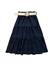  Long Spanish Skirt & Belt - Black