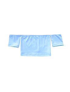  Taylor Crop Top - Light Blue