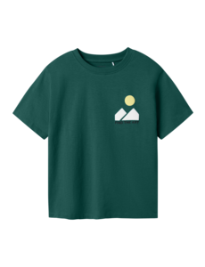  Name It NKMDETEM SS NREG Shirt - Green