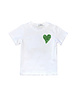  Sparkling Heart Shirt - White/Bright Green