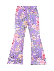 Bohemian Flower Flared - Lila