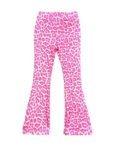 Fancy Leopard Flared - Candy Pink/White