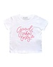  Good Vibes Only Shirt - White/Pink