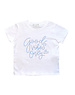  Good Vibes Only Shirt - White/Light Blue