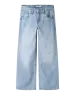  Name It - NKFROSE Wide Jeans with Print - Light Blue Denim