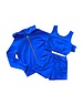  Casy Top + Short + Hoodie Vest - Kobalt