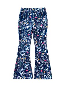 Florine Flower Flared - Dark Blue