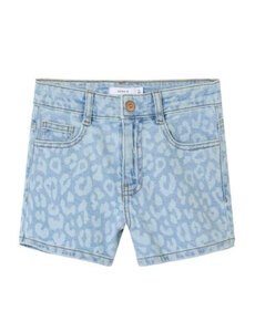 Name It - NKFROSE leopard short - Light Blue