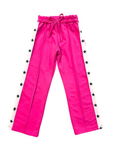 Sporty Star Pants - Fuchsia/Green