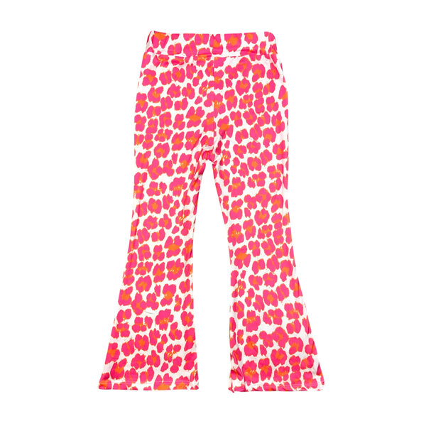 Happy Leopard Flared - Fuchsia/Orange