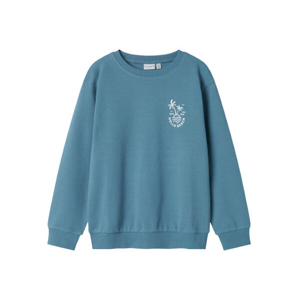 Name It - NKMVASSE LS NREG SWEAT UNB - Lake Blue