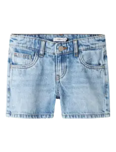 Name It - NKF Rose Short with Sparkle - Medium Blue Denim