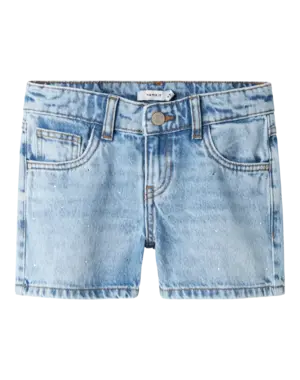  Name It - NKF Rose Short with Sparkle - Medium Blue Denim