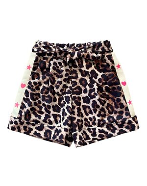  Sporty Leopard Short - Brown/Fuchsia