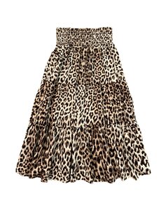 Name It - NKFVINAYA LONG WIDE SKIRT - Brown