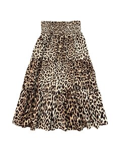  Name It - NKFVINAYA LONG WIDE SKIRT - Brown