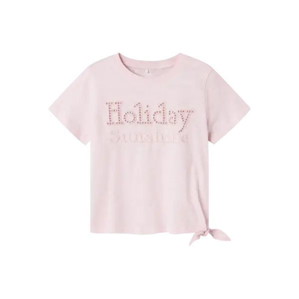 Name It - NKF Holiday Short Top - Light Pink