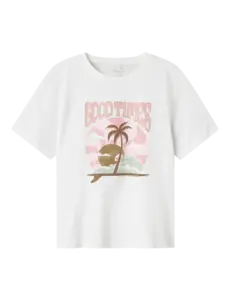 Name It - NKF Jekan SS NREG Top - White/Pink