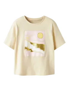 Name It - NKF Jekan SS NREG Top - Beige/Pink
