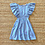 Rafaela Ruffle Dress - Light Blue