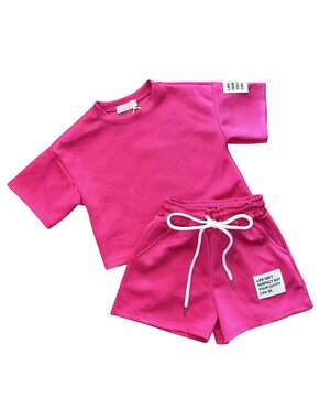 Stylish Jogging Set - Fuchsia