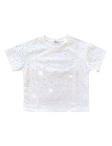 Musthave Sparkle Top - White/Silver