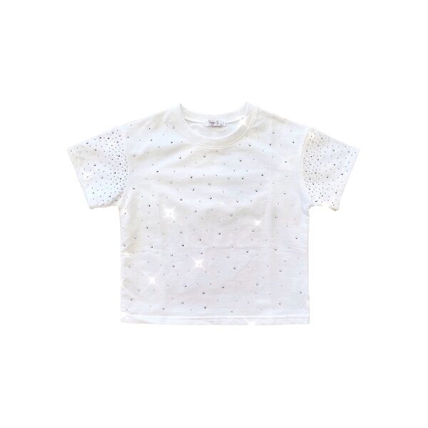 Musthave Sparkle Top - White/Silver