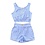 Striped Summer Set - Light Blue/White
