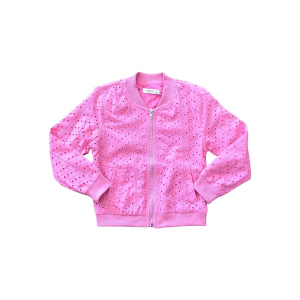 Boho Bomber Jacket Vest - Pink