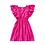 Rafaela Ruffle Dress - Fuchsia