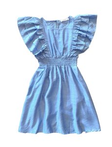 Rafaela Ruffle Dress - Light Blue