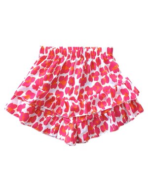  Happy Leopard Skort - Fuchsia/Orange