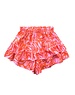  Trendy Print Skort - Coral/Pink