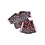 Stylish Leopard Heart Set - Fuchsia