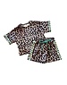  Stylish Leopard Heart Set - Green