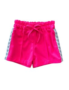  Sporty Heart Short - Neon Fuchsia/Silver