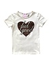  Feel Good Leopard Heart  Top- White/Brown