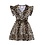 Super Soft Ruffle Leopard Dress- Beige/Brown