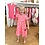 Happy Leopard Summer Dress - Fuchsia/Orange