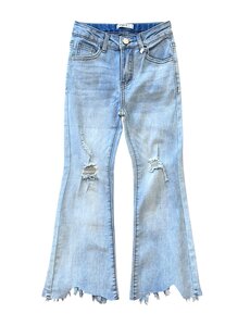  Yoyo S Damaged Look Flared - Blue