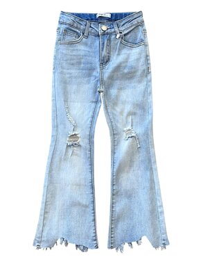  Yoyo S Damaged Look Flared - Blue