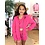 Casy Top + Short + Hoodie Vest - Fuchsia
