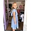 Rafaela Ruffle Dress - Light Blue