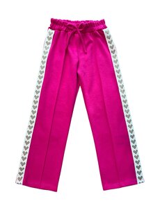 Soho Sporty Heart Pants - Fuchsia/Gold